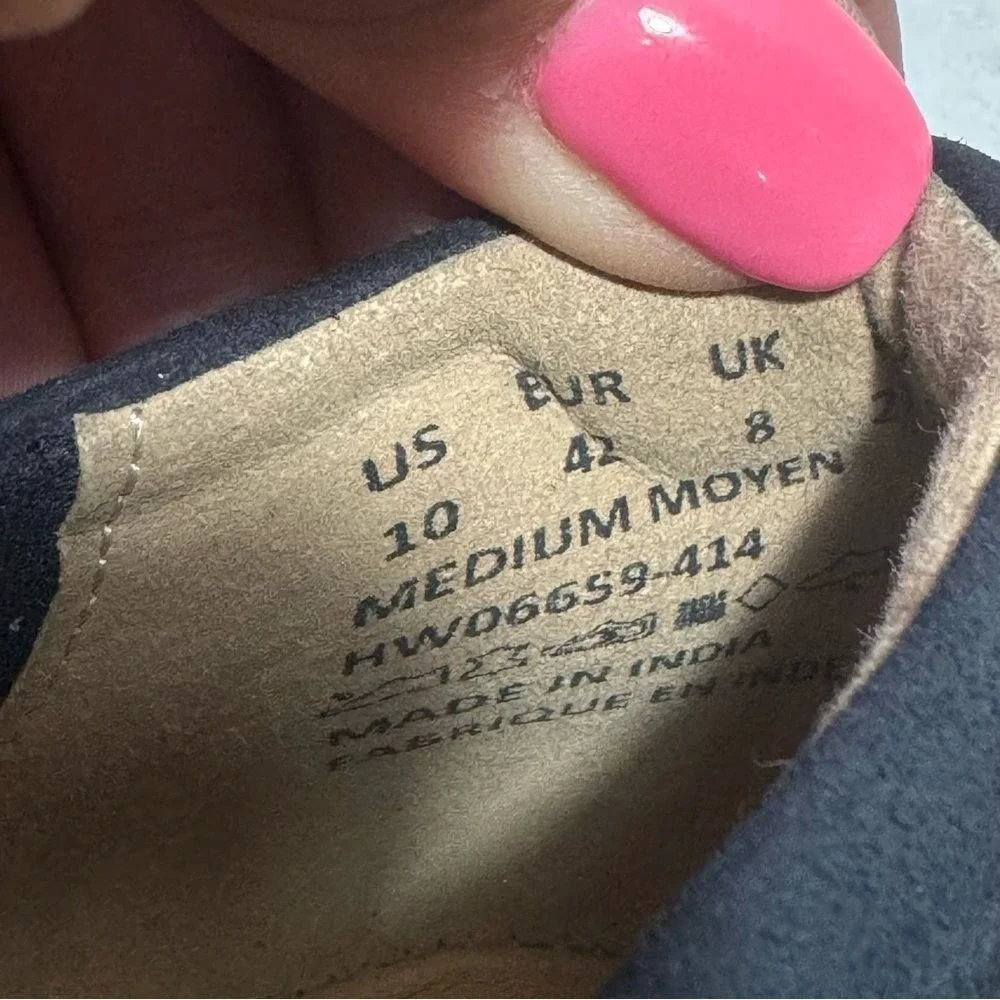 Hush Puppies Bounce Navy Suede Flats Size 10 Workwear Casual Minimalist‎ Comfort